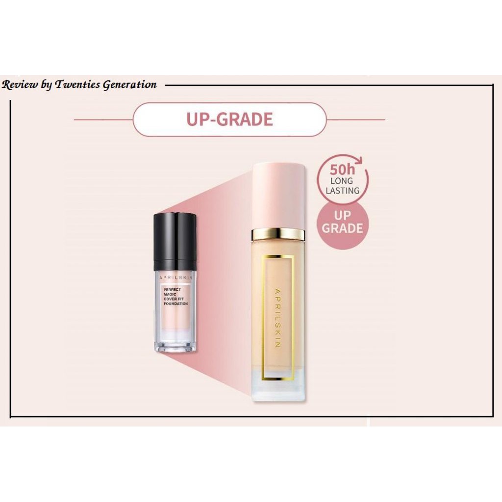 Kem Nền AprilSkin Perfect Cover Fit Foundation siêu mịn dạng lọ