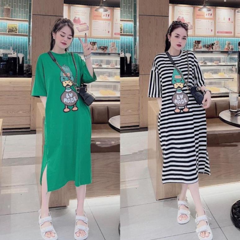 Váy Suông - Đầm Suông Vịt♥️ MADE From Rộng Dáng Dài Tới 75kg Bầu Mặc Xinh xmay MjnHa