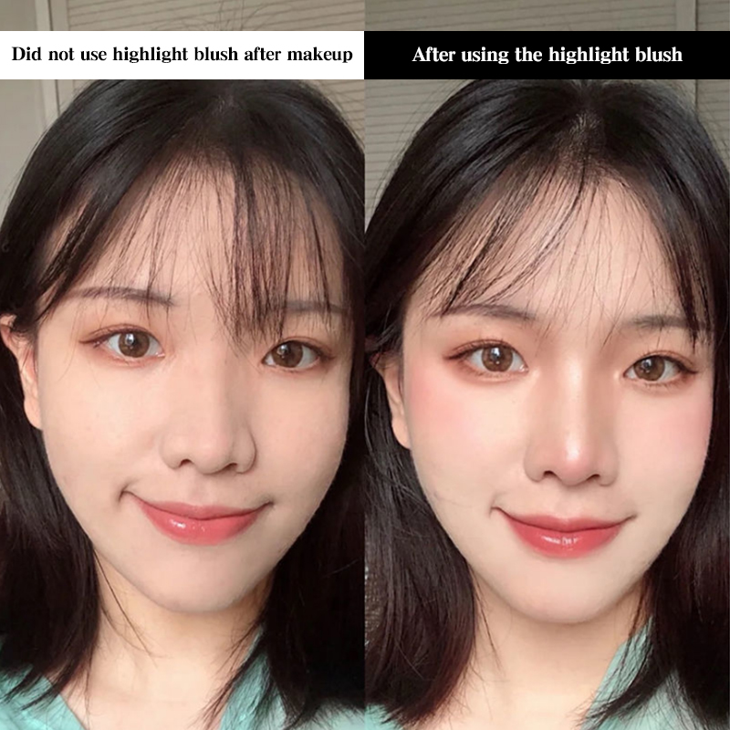 (Hàng Mới Về) Phấn Bắt Sáng Tạo Khối Kiêm Má Hồng Hai Đầu Lâu Trôi Ánh Ngọc Trai Lấp Lánh | BigBuy360 - bigbuy360.vn