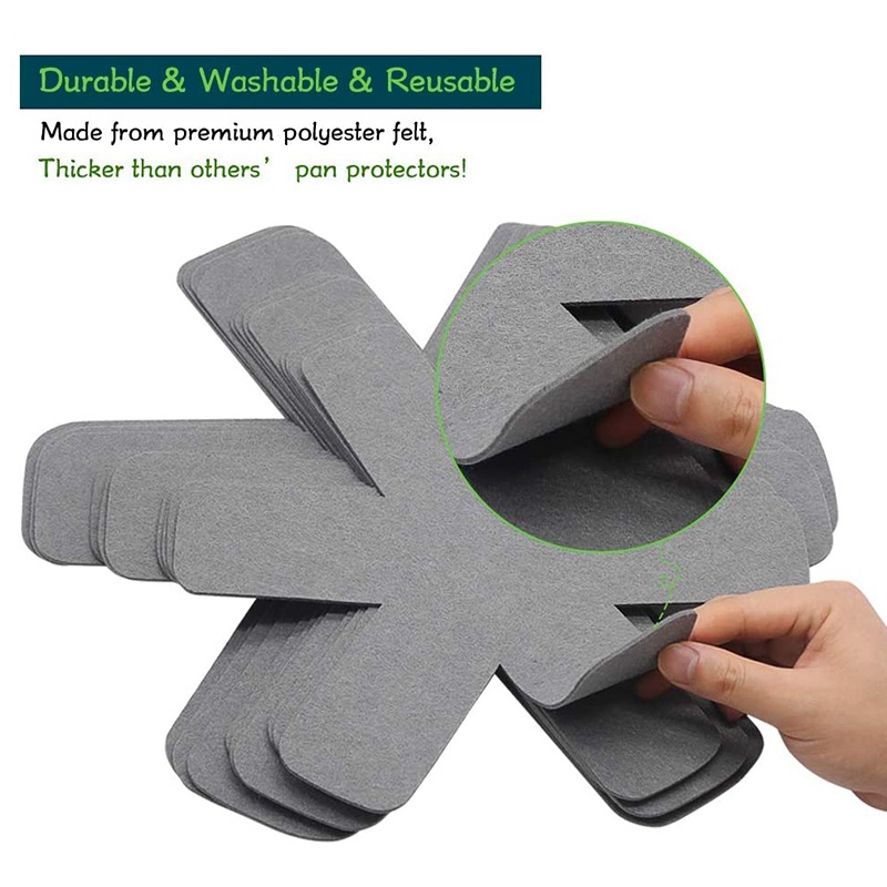 Set 12 Miếng Đệm Bảo Vệ Chảo Chống Dính 3 Kích Cỡ Khác Nhau