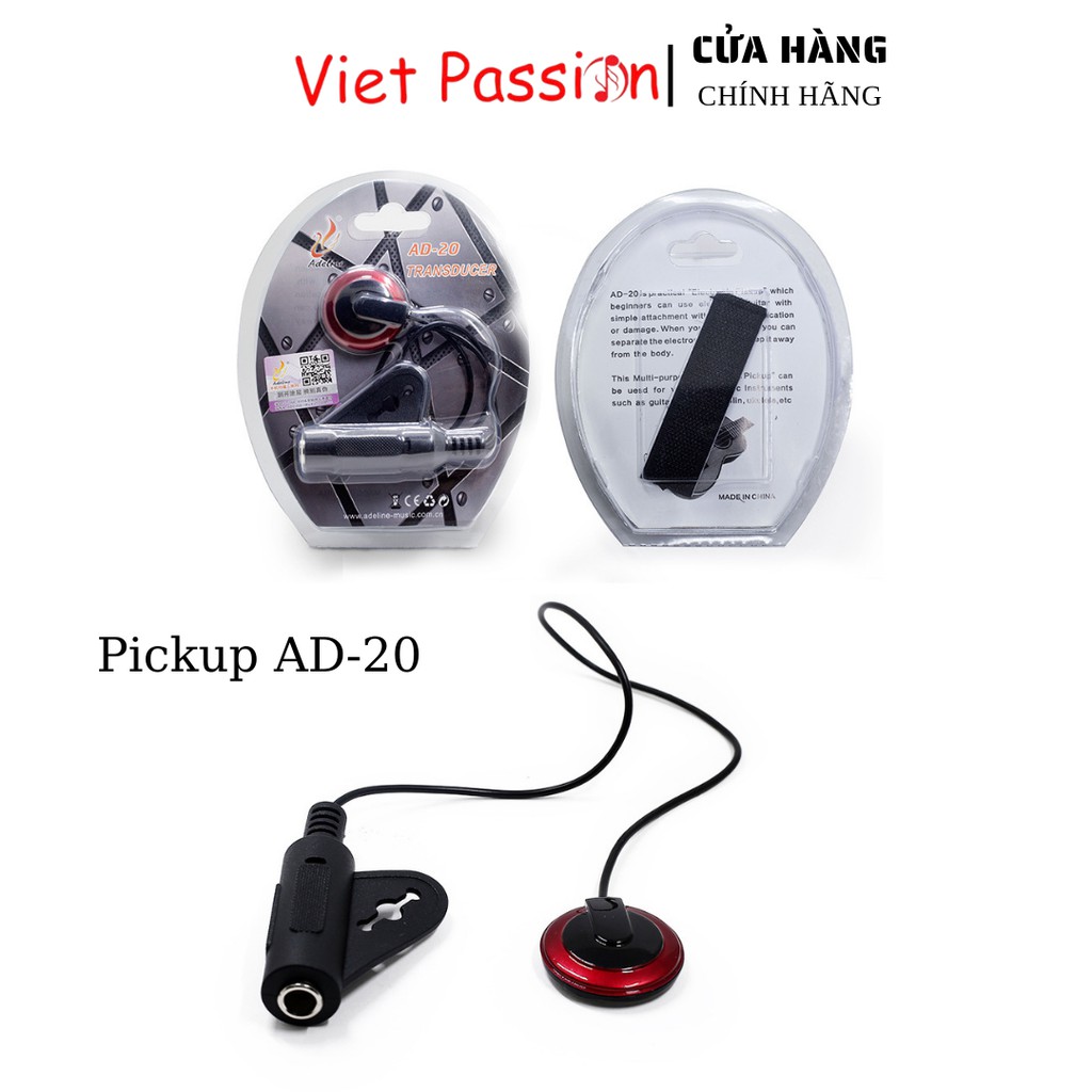 Pickup P 012 và pickup AD 20 kích âm thanh mộc từ guitar ra loa không cần đục thùng chất lượng Vietpassion