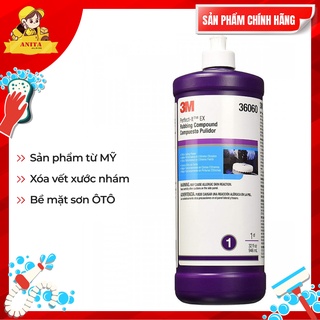 Dung dịch đánh bóng màu tím 3m bước 1 pn36060 - 946ml. ít bụi, dễ vệ sinh, hiệu quả cao