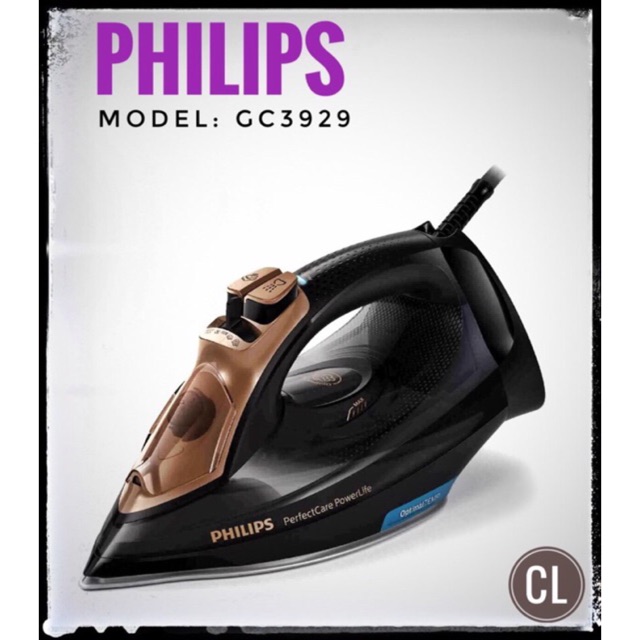 [Mã 159ELSALE hoàn 7% đơn 300K] Bàn ủi hơi nước philips GC 3929- hàng nhập khẩu