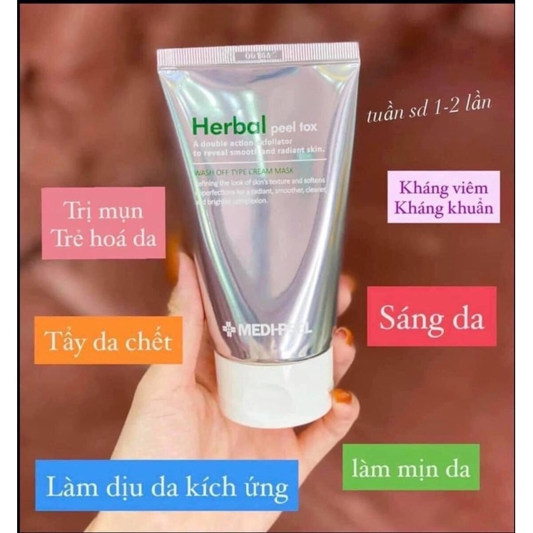 Mặt nạ gai biển Herbal peel tox Medipeel