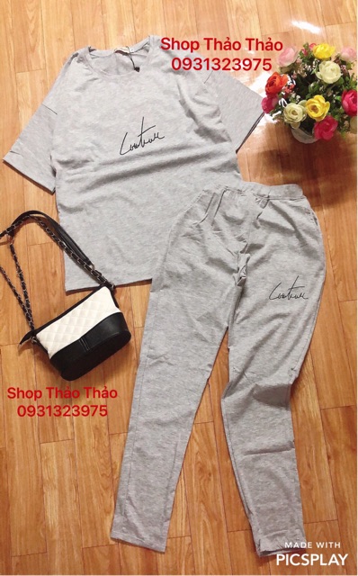 Đồ Bộ Thun Cotton Mẫu Chữ Ký Siêu Hot 🎀Giảm 10K Đơn 200K | BigBuy360 - bigbuy360.vn