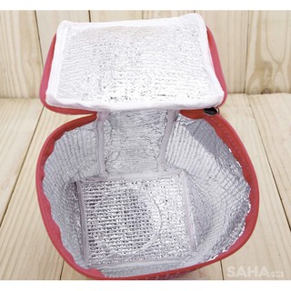 Túi Giữ Nhiệt Chấm Bi 2 Lớp