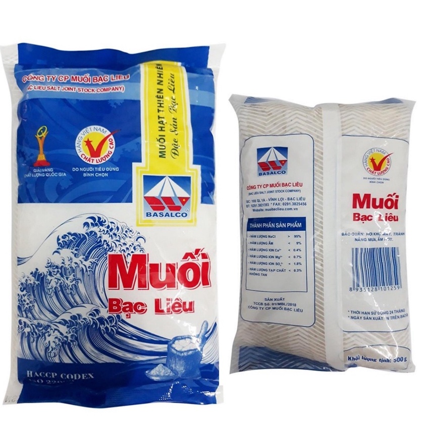 Muối hạt thiên nhiên Bạc Liêu 500g