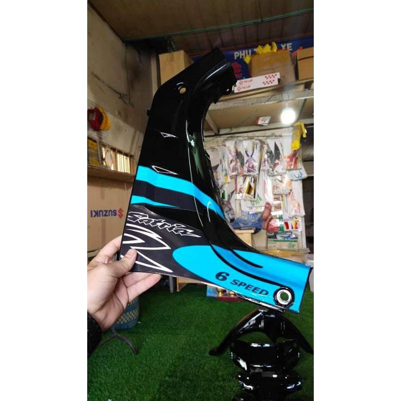 Dàn áo satria 2000 sơn màu xanh ngọc