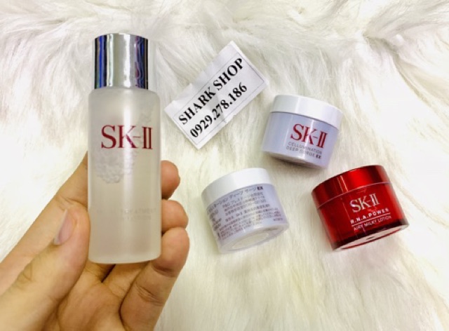 (COMBO)KEM TRẮNG DA CHỐNG LÃO HÓA SKII -NƯỚC THẦN SKII - NƯỚC HOA HỒNG SK 2 (30ML)