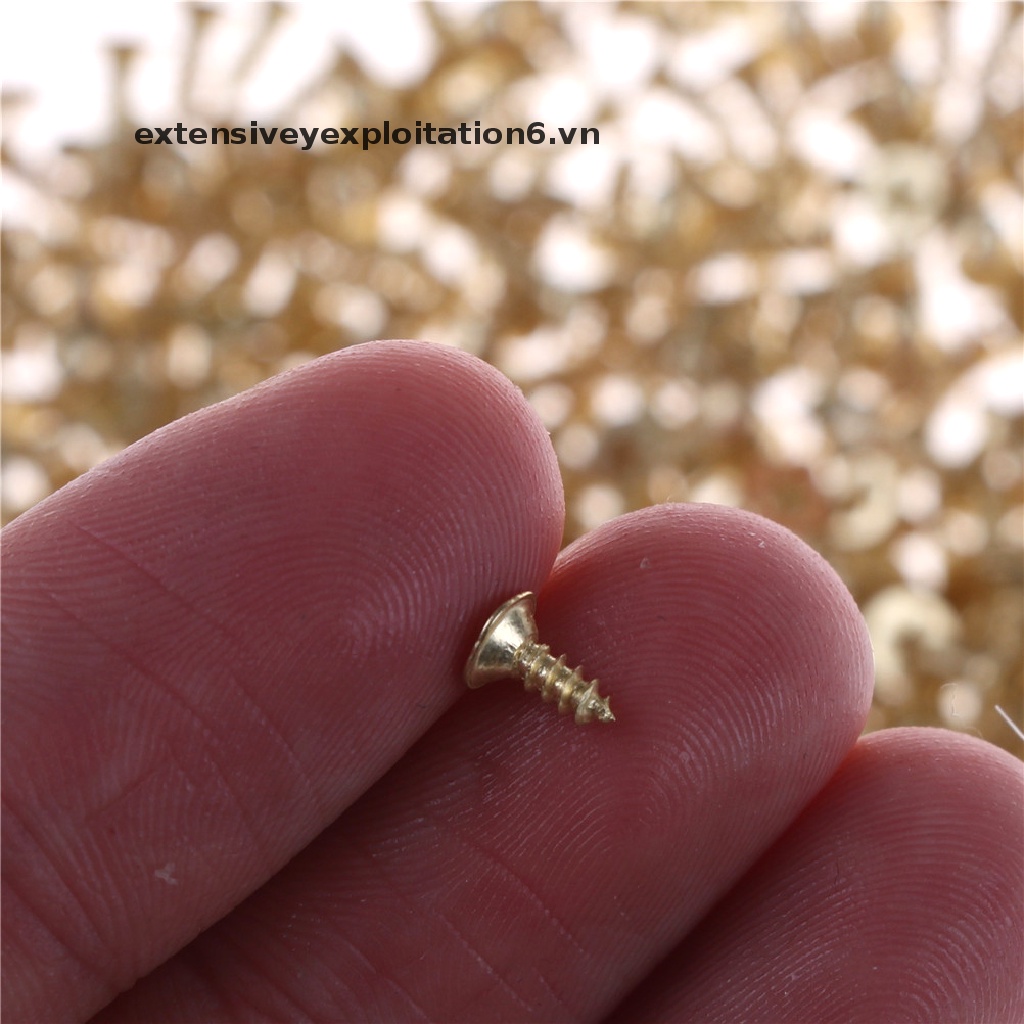 Vít ren đồng thau phẳng tự cắt tiện lợi