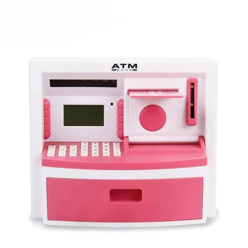 Cây rút tiền mini có thẻ ATM cho bé✔ Két sắt thông minh đồ  chơi cho bé (Màu ngẫu nhiên) -dc2482