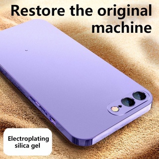 Ốp Điện Thoại TPU Siêu Mỏng Mặt Nhám Chống Sốc Góc Vuông Cho iphone 7 Plus iphone 7 8 6 6s Plus