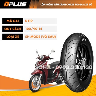 Vỏ/lốp sau xe sh mode 100/90-14 - d119 dplus