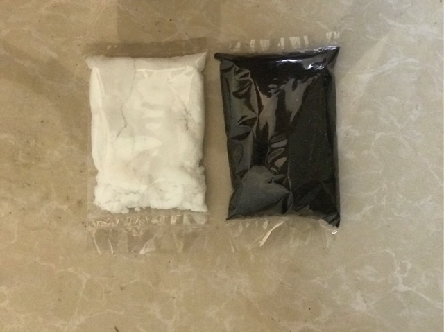 Bộ tẩy rửa 50g Thuốc tẩy tím + 150g bột chanh tẩy mốc quần áo quần áo ố vàng KMnO4 bột chua