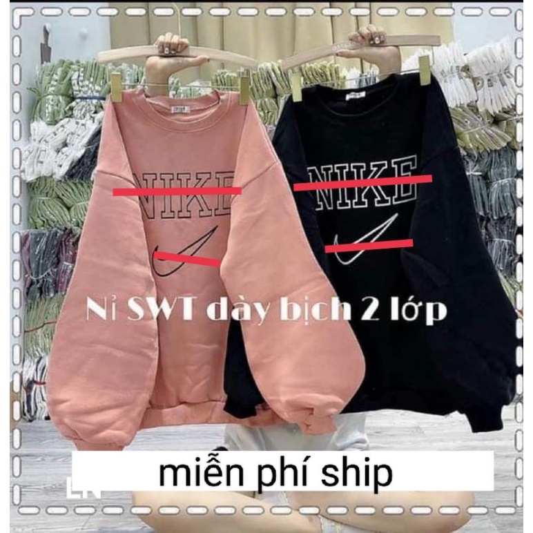 Áo nỉ sw cho chị em freesize