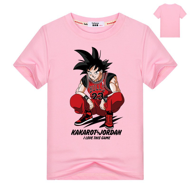 Áo thun hình Dragon Ball Z ngắn tay cho bé đơn giản