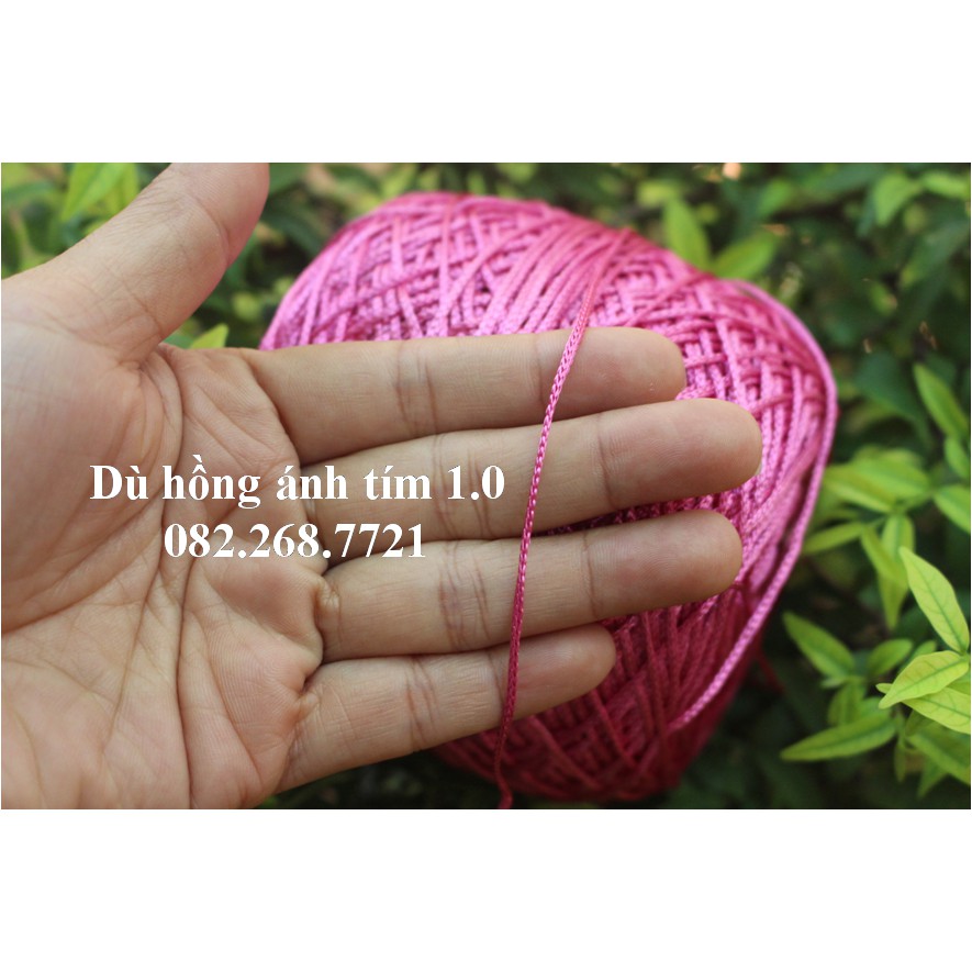 40m dây dù đỏ chuyên dùng làm vòng tay may mắn handmade, đan lát