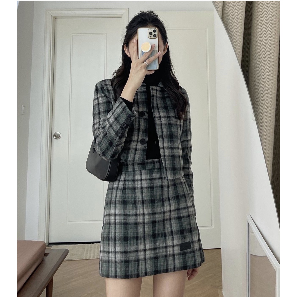 Set Dạ Nữ, Set áo dạ kèm chân váy dạ thu đông kiểu dáng Hàn Quốc tiểu thư(hàng sẵn/ ảnh thật) | BigBuy360 - bigbuy360.vn