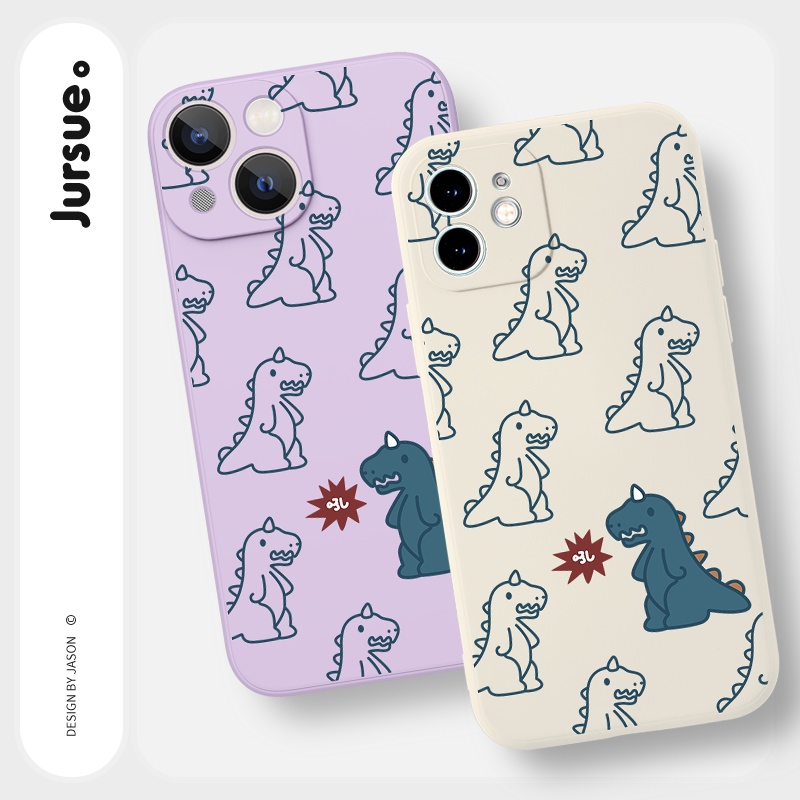 Ốp lưng JURSUE mềm hoạt hình dễ thương đẹp cho iPhone 13 12 11 Pro Max SE 2020 X XR XS ip 8 7 6 6S Plus kute Y274