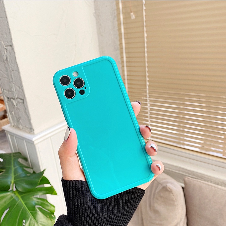 Ốp lưng iphone trơn bóng cạnh vuông 6/6plus/6s/6splus/7/7plus/8/8plus/x/xs/11/12/13/14/pro/max/promax/plus/shin/case