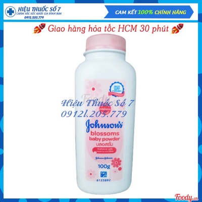 Phấn Rôm Johnson's Baby Powder 100g, 180g (Sản xuất tại Thái Lan)