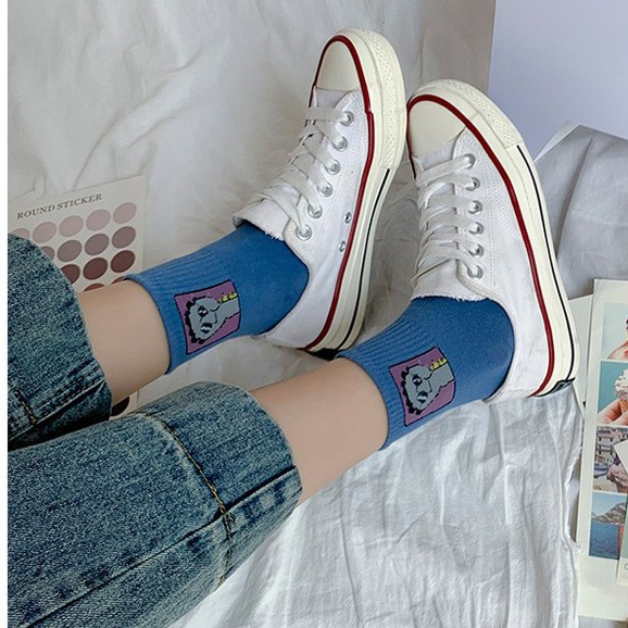 Vớ cao cổ hoạt hình, tất ulzzang unisex nam nữ hàn quốc NEKO