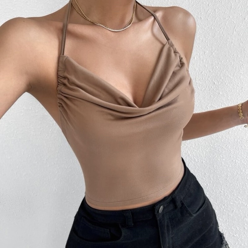 ÁO 2 DÂY CỘT CỔ CHỮ V HỞ LƯNG PHONG CÁCH SEXY TRENDY 2022 GIÁ RẺ