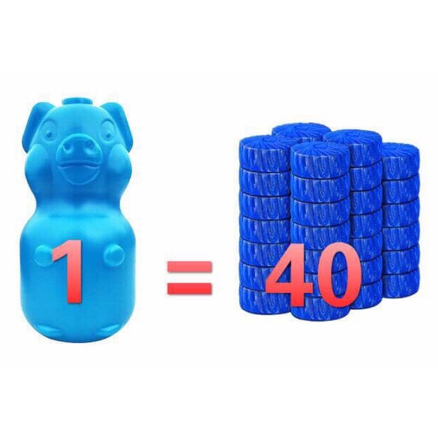 Lợn thả bồn cầu - tẩy sạch bồn cầu - khử mùi hiệu quả