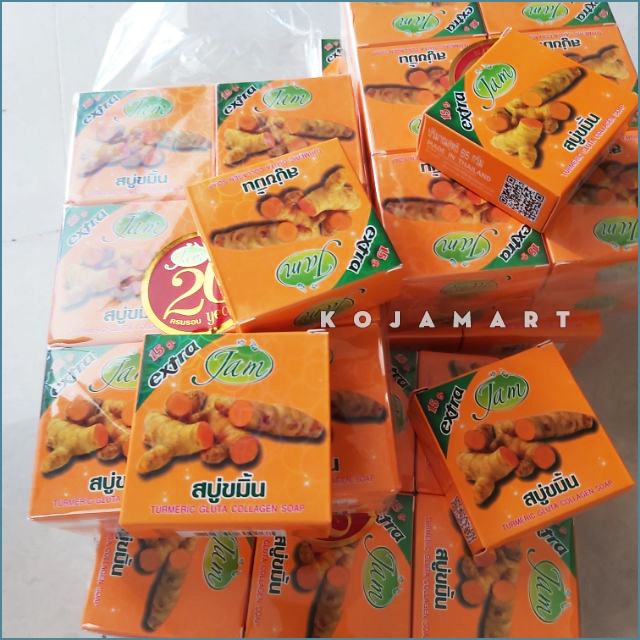 Xà Phòng Nghệ Thái Lan Jam Turmeric Gluta Collagen Soap 65gr
