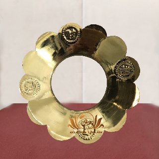 Khay hứng tàn hương bằng đồng - Đường kính 30cm, nặng 180g