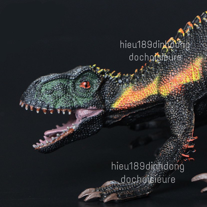 Mô hình khủng long Velociraptor đen cỡ lớn Nhựa đặc chắc tay
