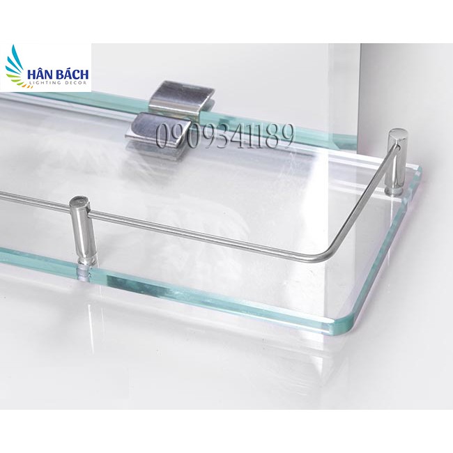 Kệ kính phòng tắm inox 304 kính cường lực