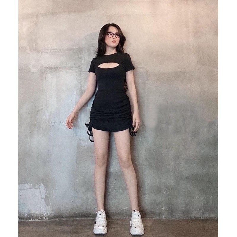 Đầm Body Khoét Ngực Rút Dây nhiều màu | BigBuy360 - bigbuy360.vn