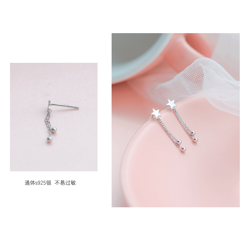 Bông Tai Mạ Bạc 925 Hình Trái Tim Đính Đá zircon Đơn Giản Thời Trang Cho Nữ
