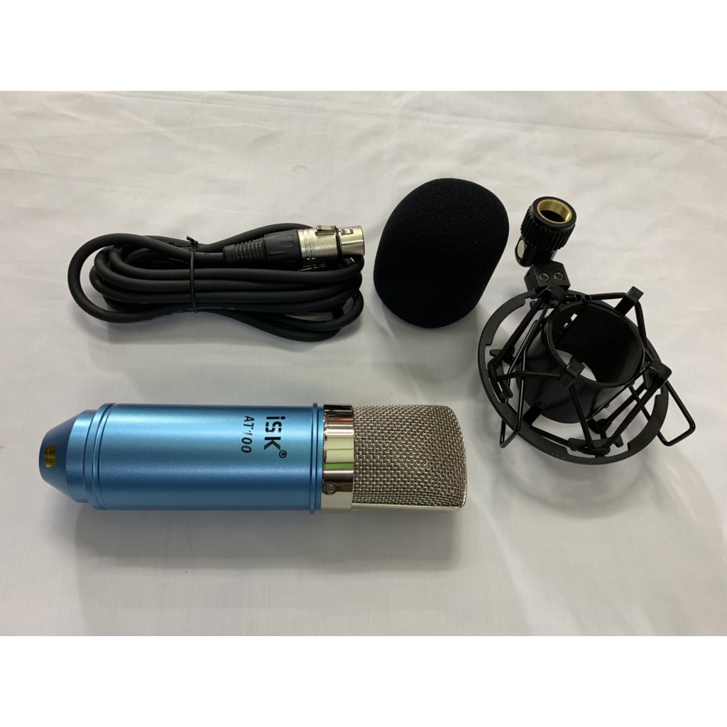 bộ livestream sound card H9 và mic isk at100