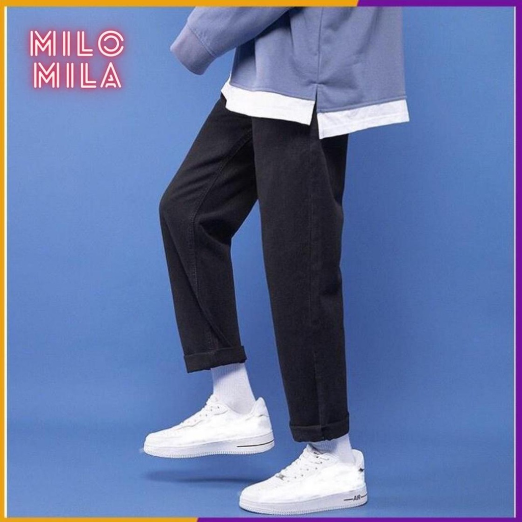 Quần Baggy Jean nam phom suông rộng, quần bò nam dáng ống đứng, cam kết Giặt không phai màu - HÀNG CAO CẤP LOẠI 1 | BigBuy360 - bigbuy360.vn