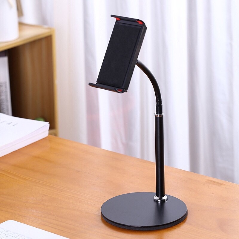 Giá Đỡ Điện Thoại, Ipad Đế Tròn Sắt B100 có lớp cao su chống trơn, xước