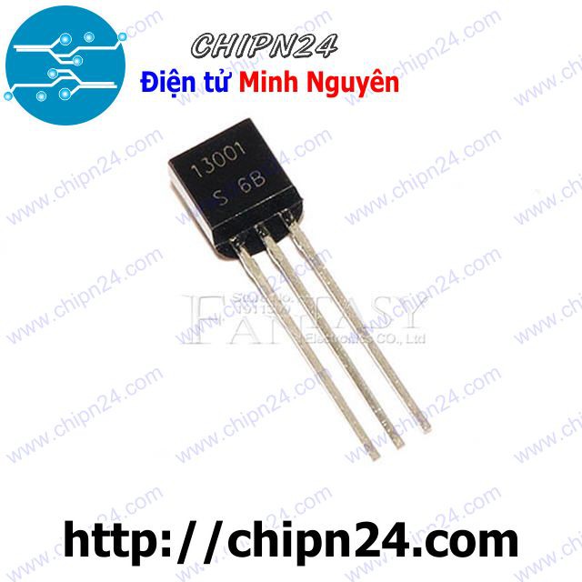 [3 CON] Transistor MJE13001 TO-92 NPN 200mA 400V (E13001 13001)