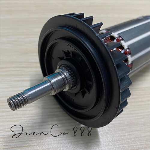 Rotor mài Makita 9506 M9506B MT970 MT964 M9508B dây đồng 220V - Tặng chổi than
