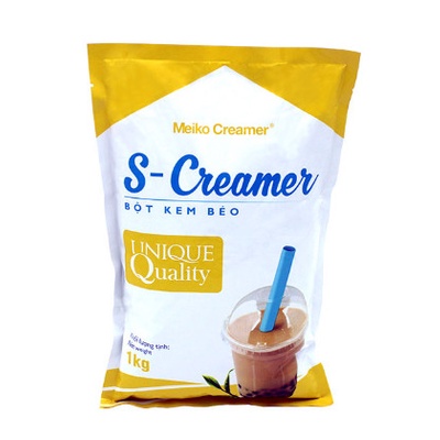 Bột kem sữa béo pha trà sữa S- Creamer nhãn vàng túi 1kg