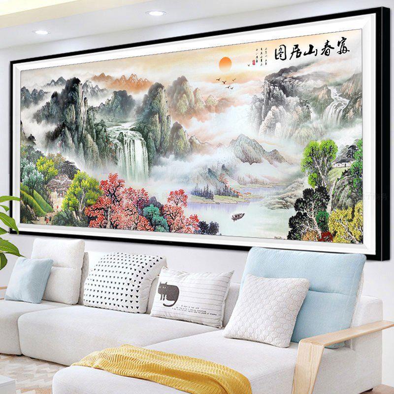 Bộ Tranh Thêu Chữ Thập 11CT DIY Hình Phong Cảnh Núi Non