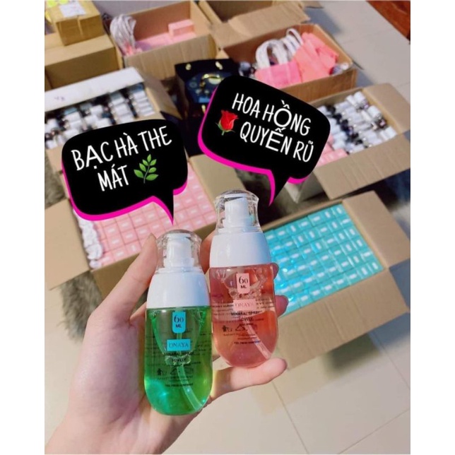 Xịt khoáng Onaya 60ml, dung dịch Cúc La Mã 120ml giúp sạch, thoáng, thơm, khử mùi vùng kín