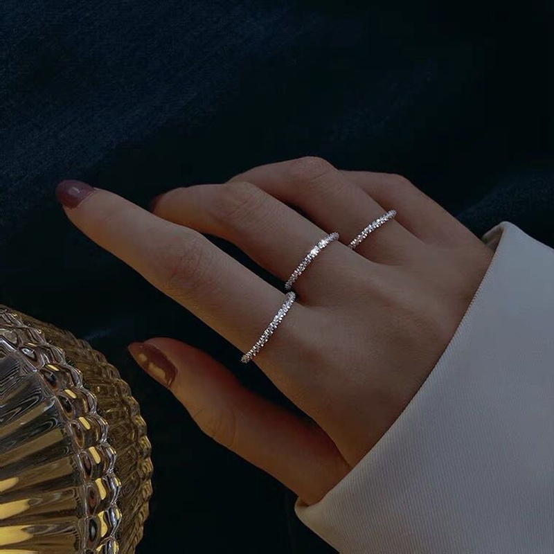 Nhẫn Đính Đá Lấp Lánh Thời Trang Cho Nữ