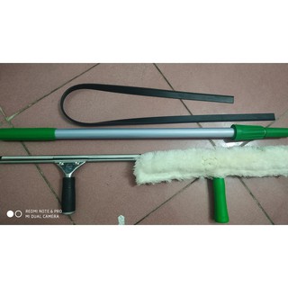 combo 1 tay gạt kính 35cm ug, 1 bộ bông chà 35cm ug,1 cây nối 1.2m, 1lưỡi cao su 105 cm