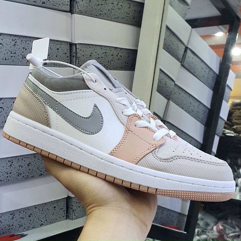 Giày thể thao nữ  Giày Jordan milan cổ thấp - Giày Jordan milan thấp cổ màu hồng phấn Full Box