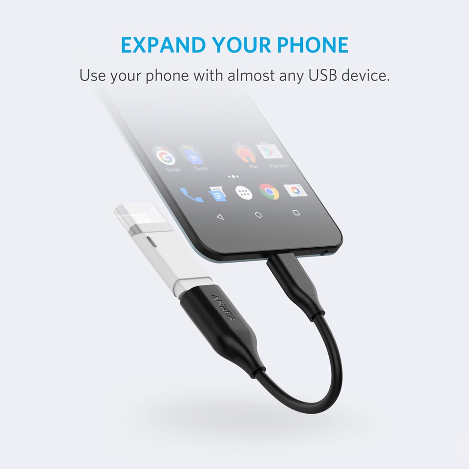 OTG ANKER USB-C to USB 3.1 5Gbps tốc độ cao -  A8165 Cắm USB Chuột Ổ cứng truyền dữ liệu siêu nhanh