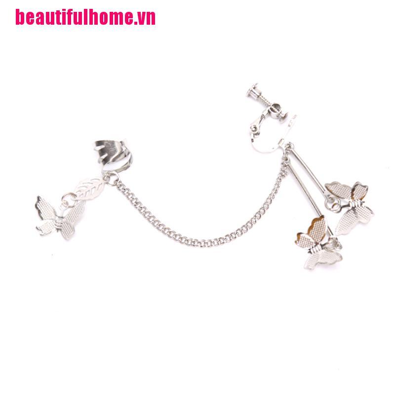 1 Bông tai hình bướm phong cách Harajuku cho nữ