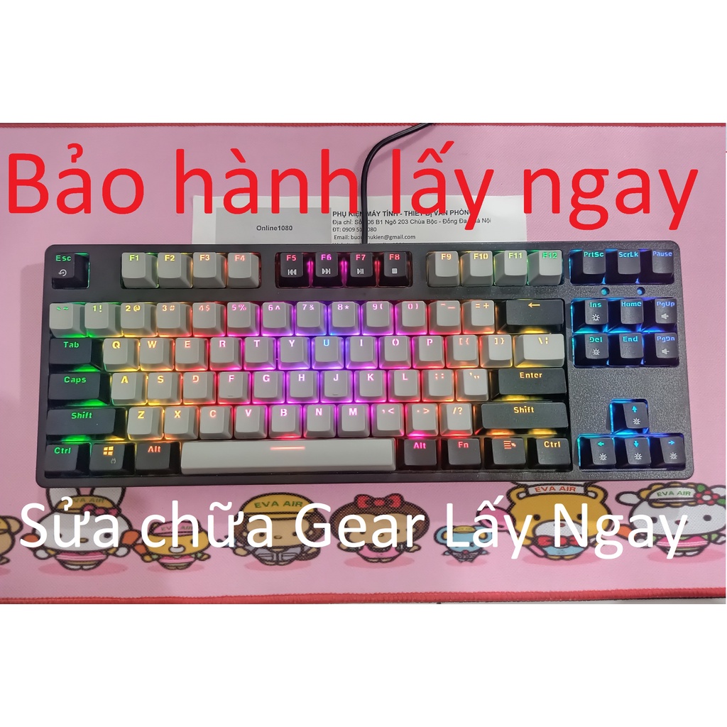 Bàn Phím cơ Edra Ek387L, huano switch, 2 phiên bản là EK387L Rainbow và Ek387L RGB, bảo hành 24 tháng