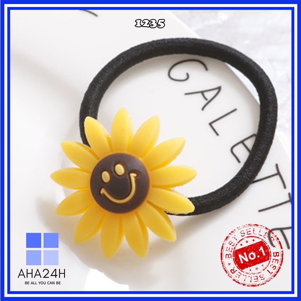 BUỘC TÓC TRÒN HOA HƯỚNG DƯƠNG SMILE CUTE AH1235