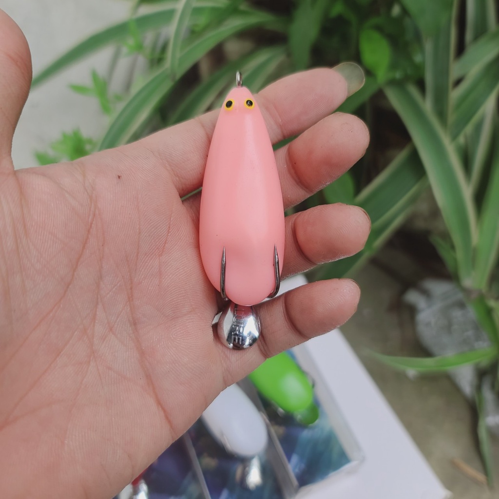 Mồi Câu Lure Nhái Hơi Nhái Nhấp S68 mồi câu lure